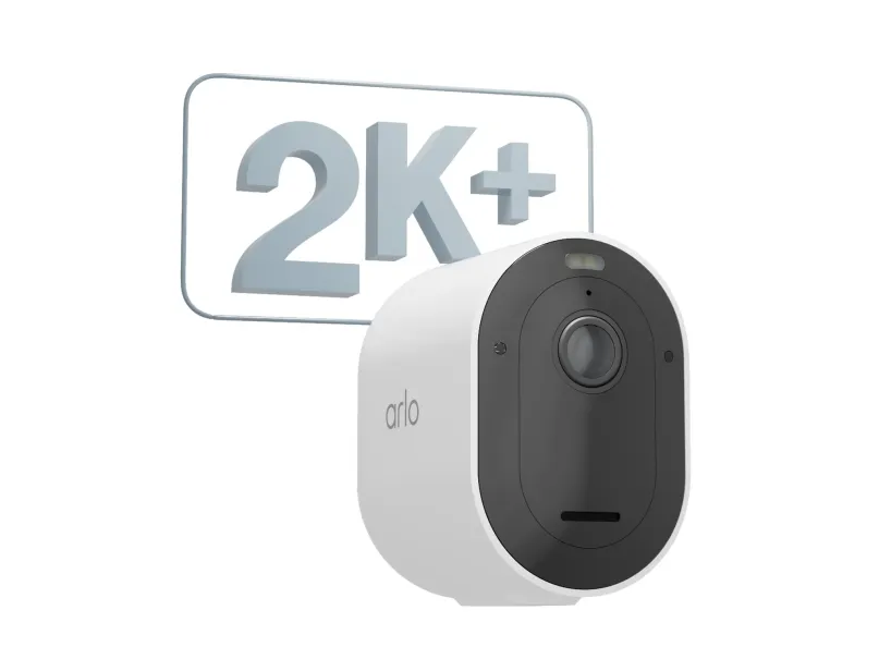 Arlo Pro 5S - Netværksovervågningskamera - indendørs, udendørs - vejrfast - farve (Dag/nat) - 2048 x 1080 - audio - trådløs - WiFi - H.264, H.265
