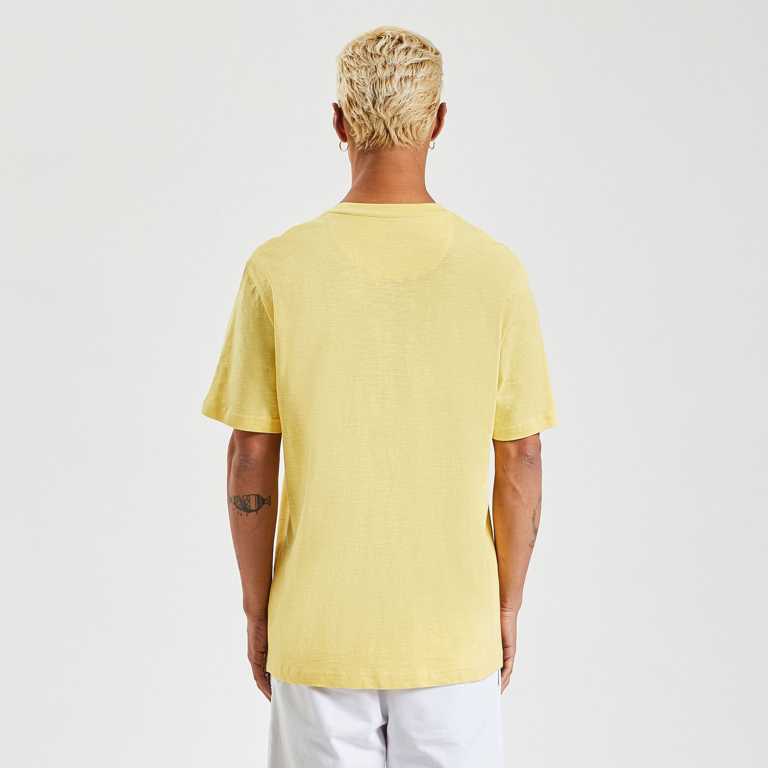 Tee shirt col rond imprimé licence Tour de France Jaune