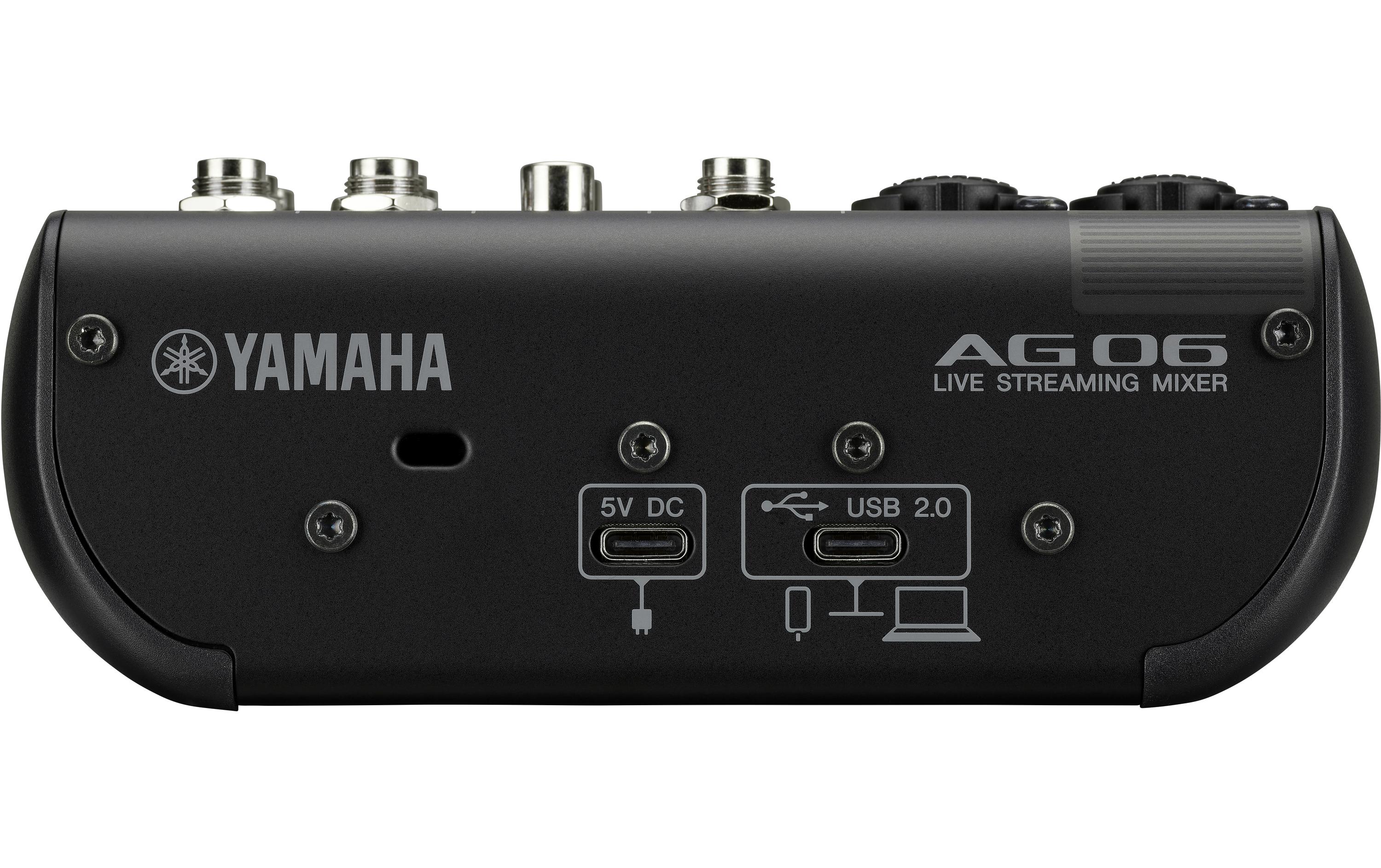 Mischpult AG06 MK2 – Schwarz<br>6-Kanal Live-Streaming Mischpult mit USB-Audio-Interface