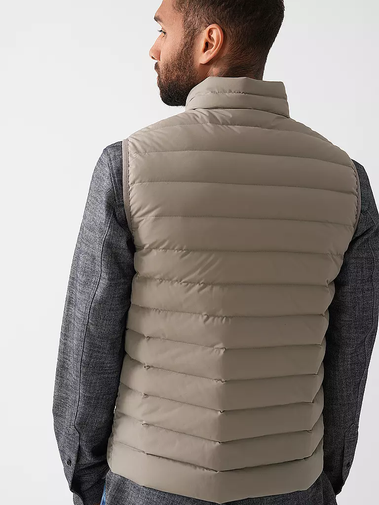 EMPORIO ARMANI Daunen Steppgilet grau