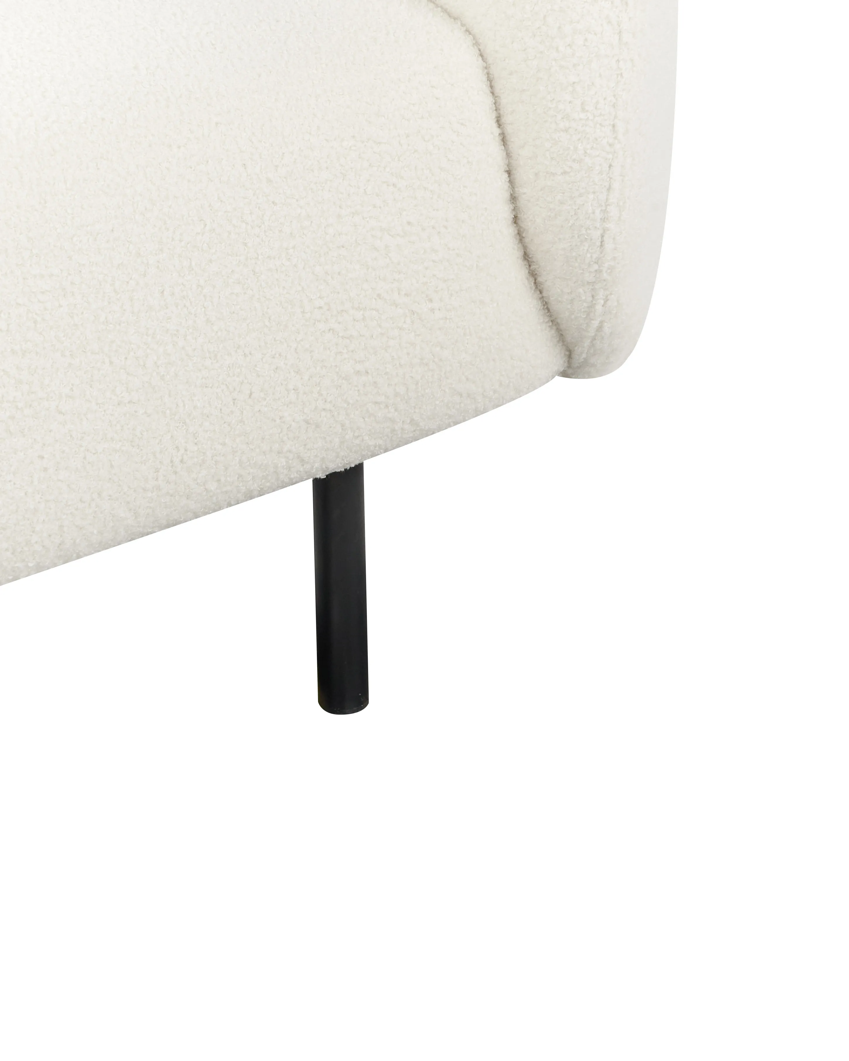 Fauteuil LOEN Bouclé Wit