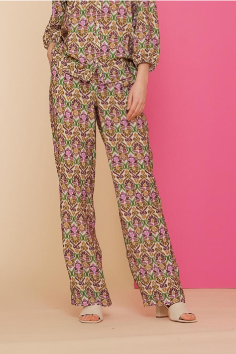 Geisha multi color dames broek