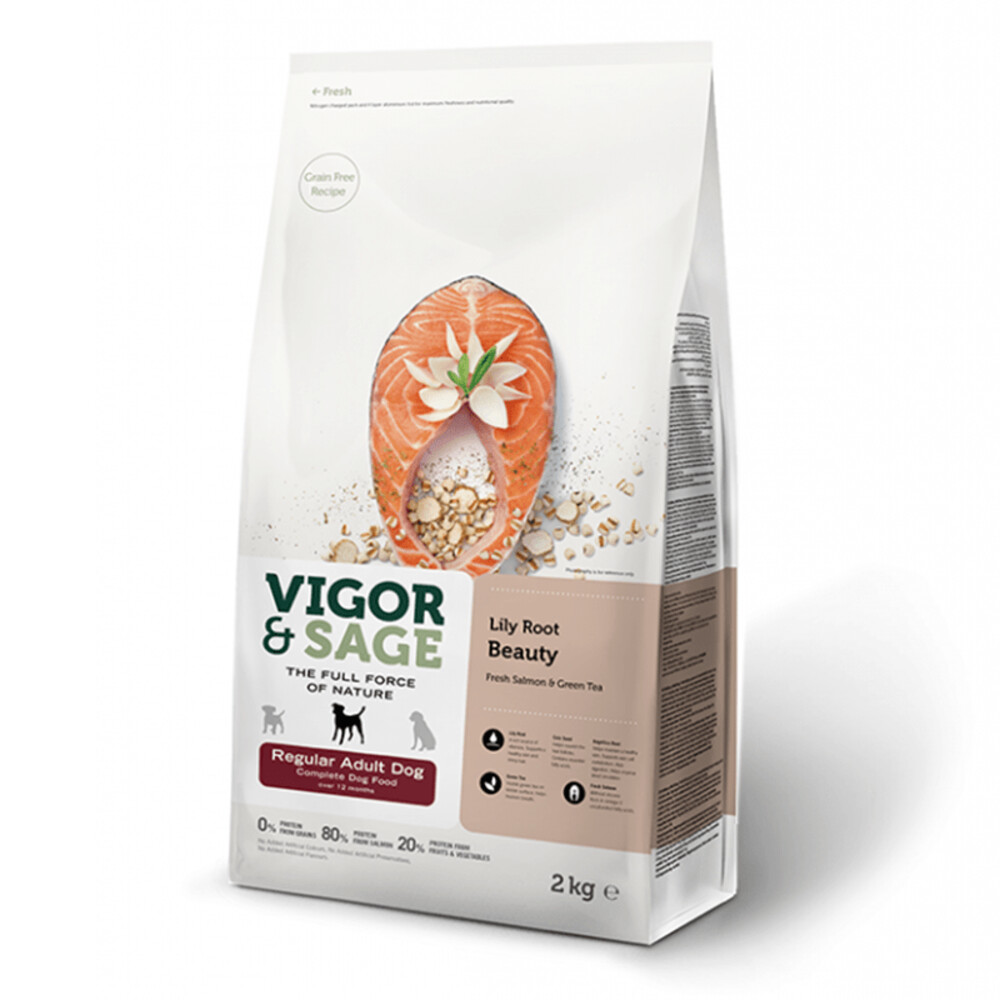 Vigor & Sage Hondenvoer Regular Lilly Root Beauty2 kg