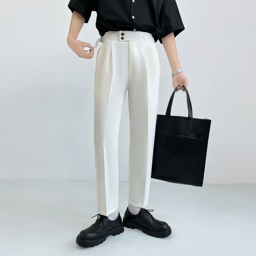 DragonRoad - Hoge taille cropped rechte broek