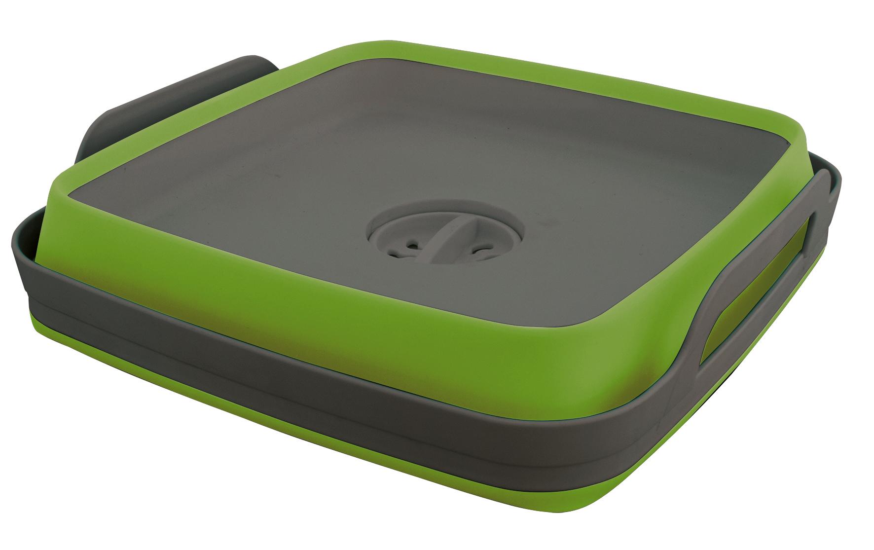 Faltbare Waschschlüssel mit Wasserauflauf, GrünWaschschlüssel für Camper