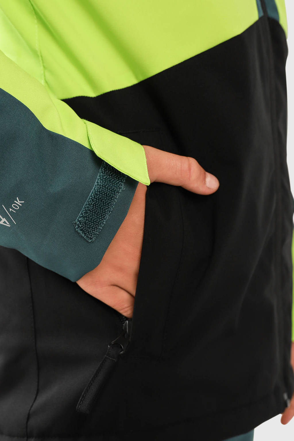 Brunotti ski-jack Aratiny petrol/geel/zwart