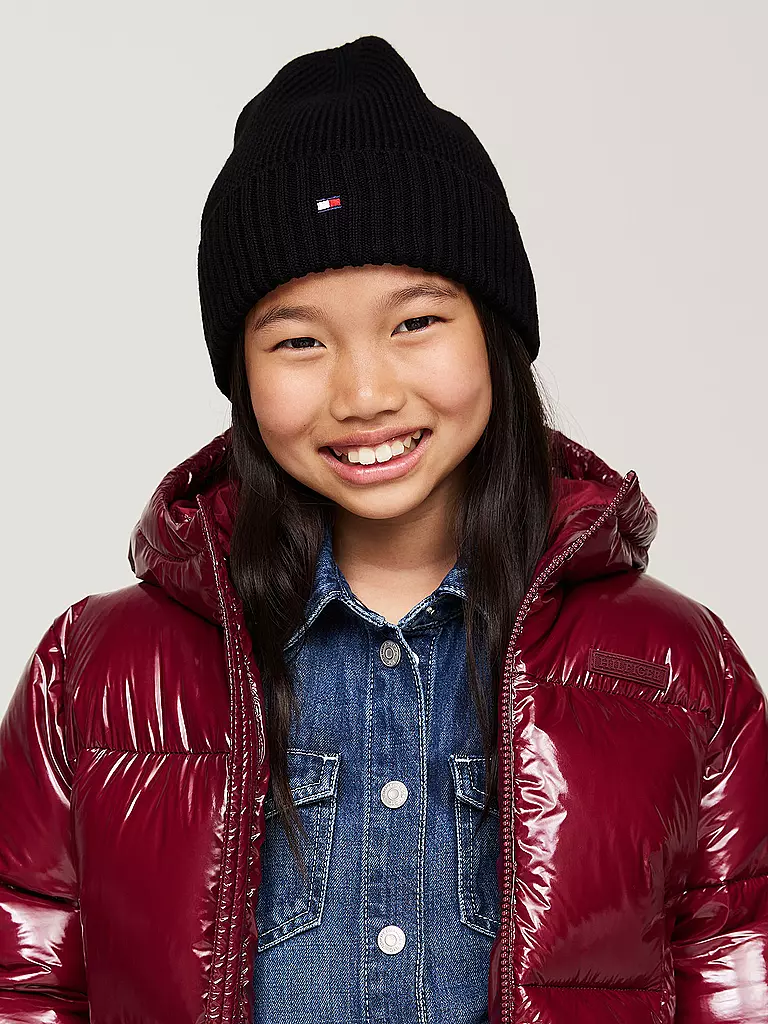 TOMMY HILFIGER Jungen Mütze - Haube  schwarz