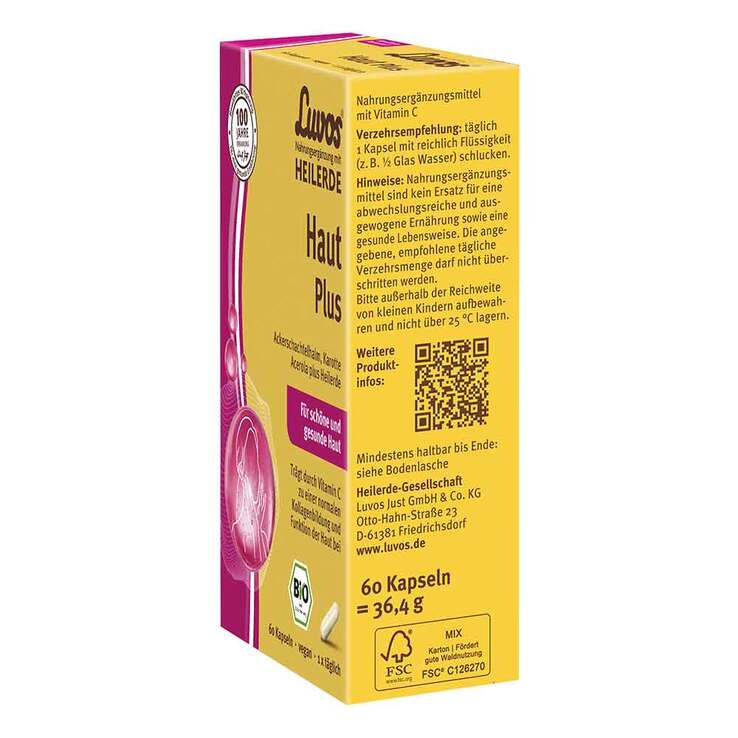 Luvos Heilerde Bio Haut Plus Kapseln, 60 St