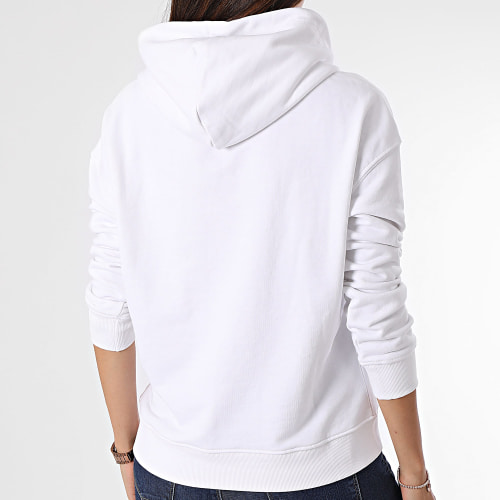 Sweat Capuche Femme Bxy Essential Logo 6406 Blanc