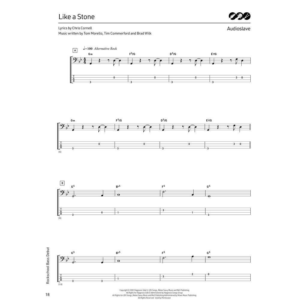 Rock School Limited Bass Debut (2024) basgitaarboek