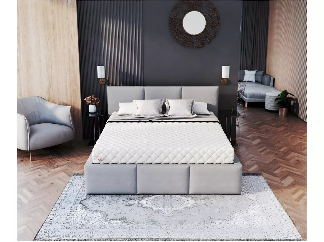 Matelas ONNA - Mousse HR - Ressorts ensachés - Epaisseur 19cm 90 x 190 cm cm