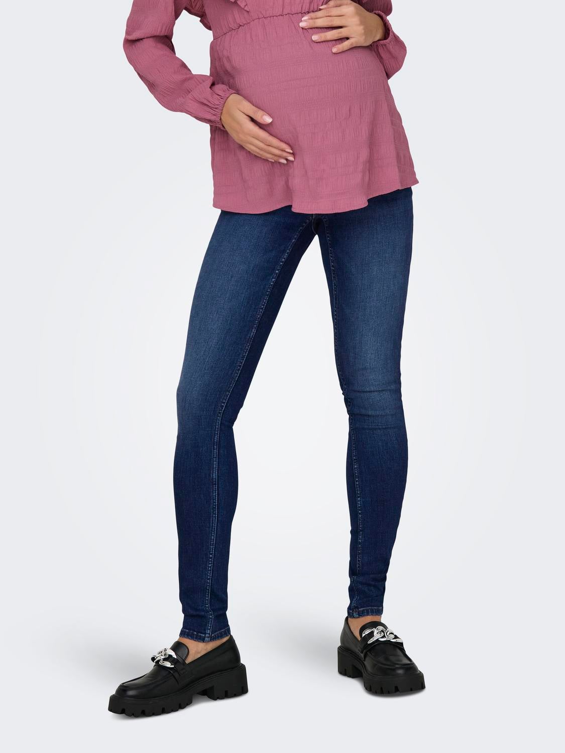 OLMBELLY Skinny Fit Jeans Medium Blue Denim