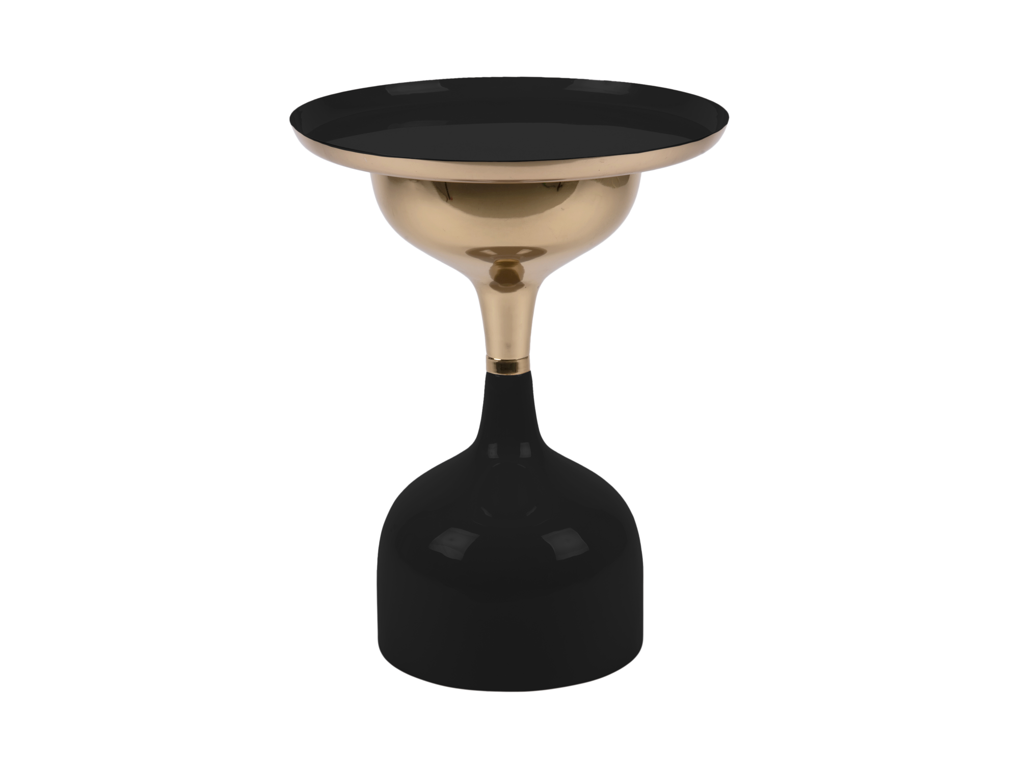 Side table Ivy iron enamel black