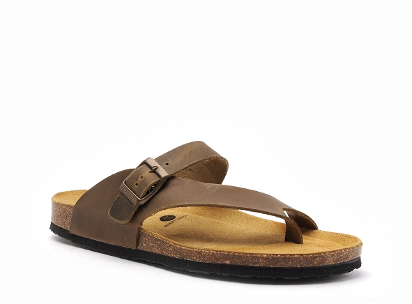 Plakton mules et sabots plats femme barbados 186228 kaki