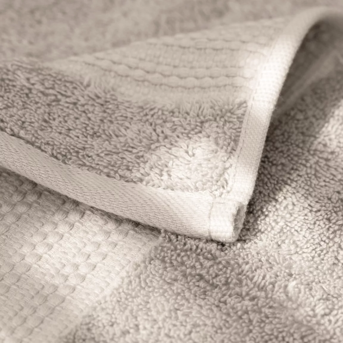 Serviette de bain coton bio (50 x 90 cm) Méline Beige pampa