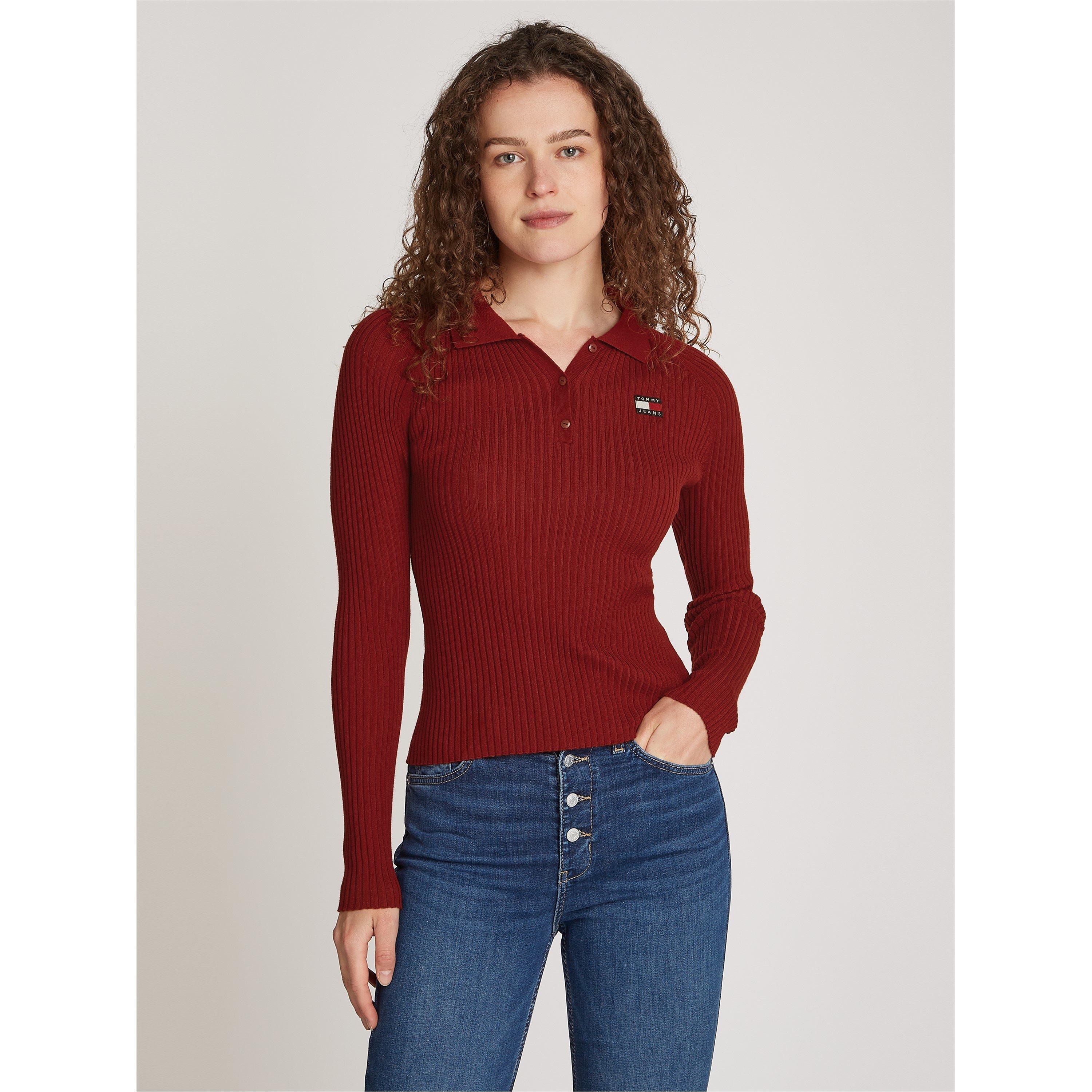 Tommy Jeans Collar Badge Rib Pullover Sweater