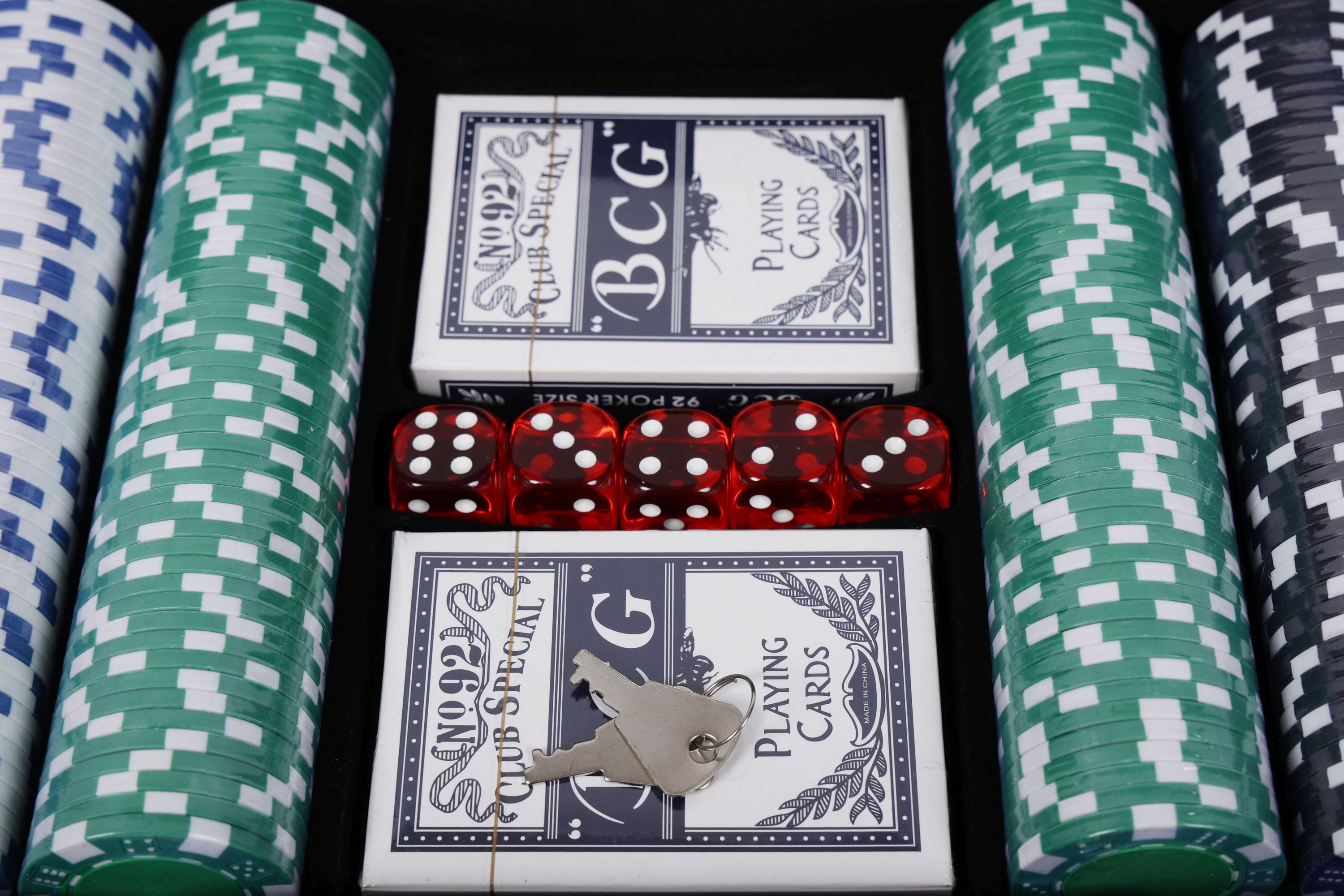 Pokerkoffer mit 500 Chips