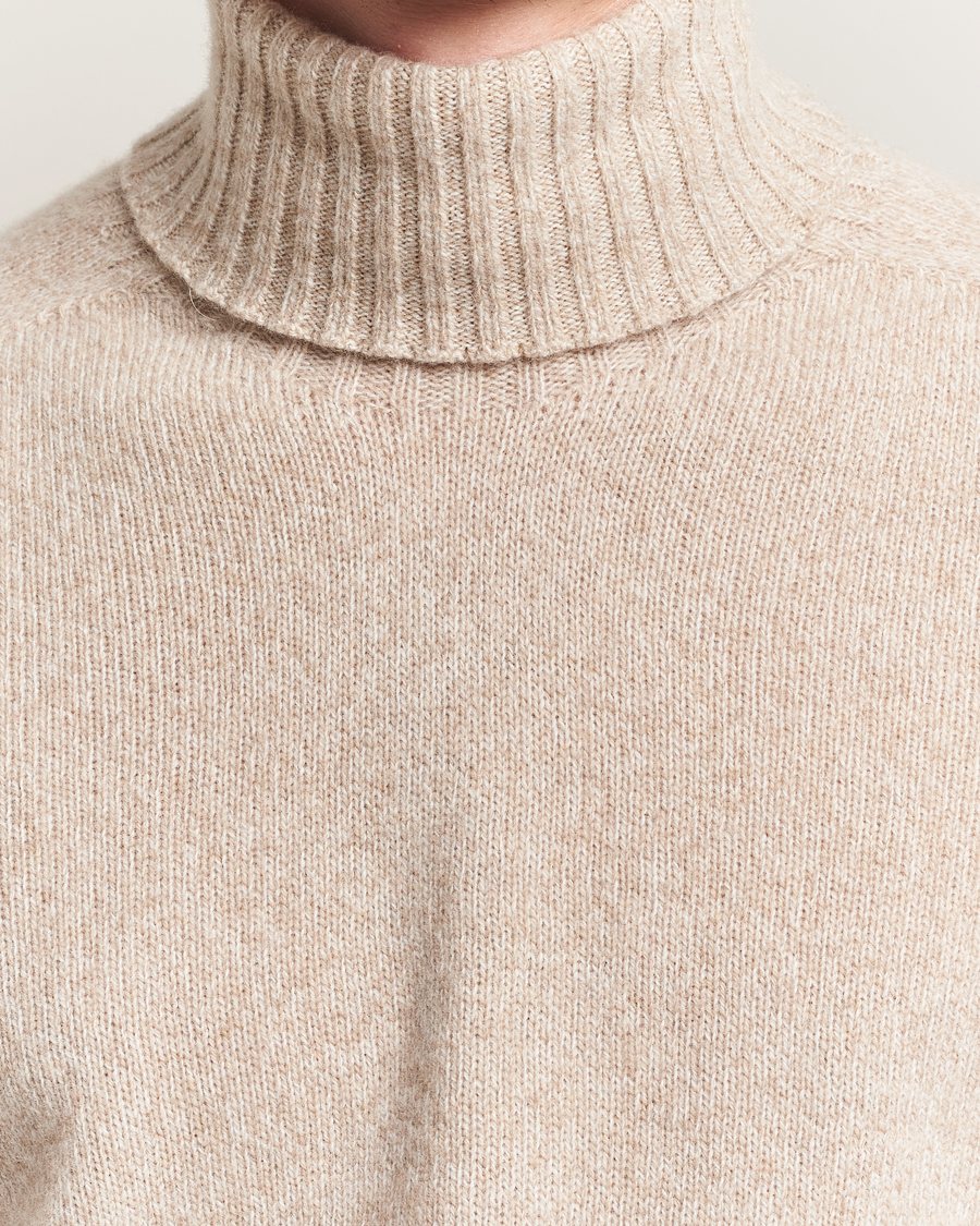 Altea Wool/Cashmere Rollneck Beige Melange