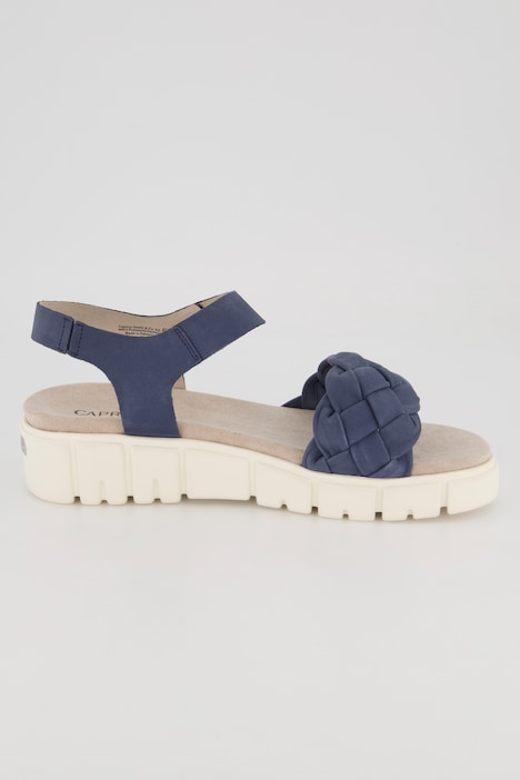 Caprice Leder-Sandalen, Plateausohle, Weite H