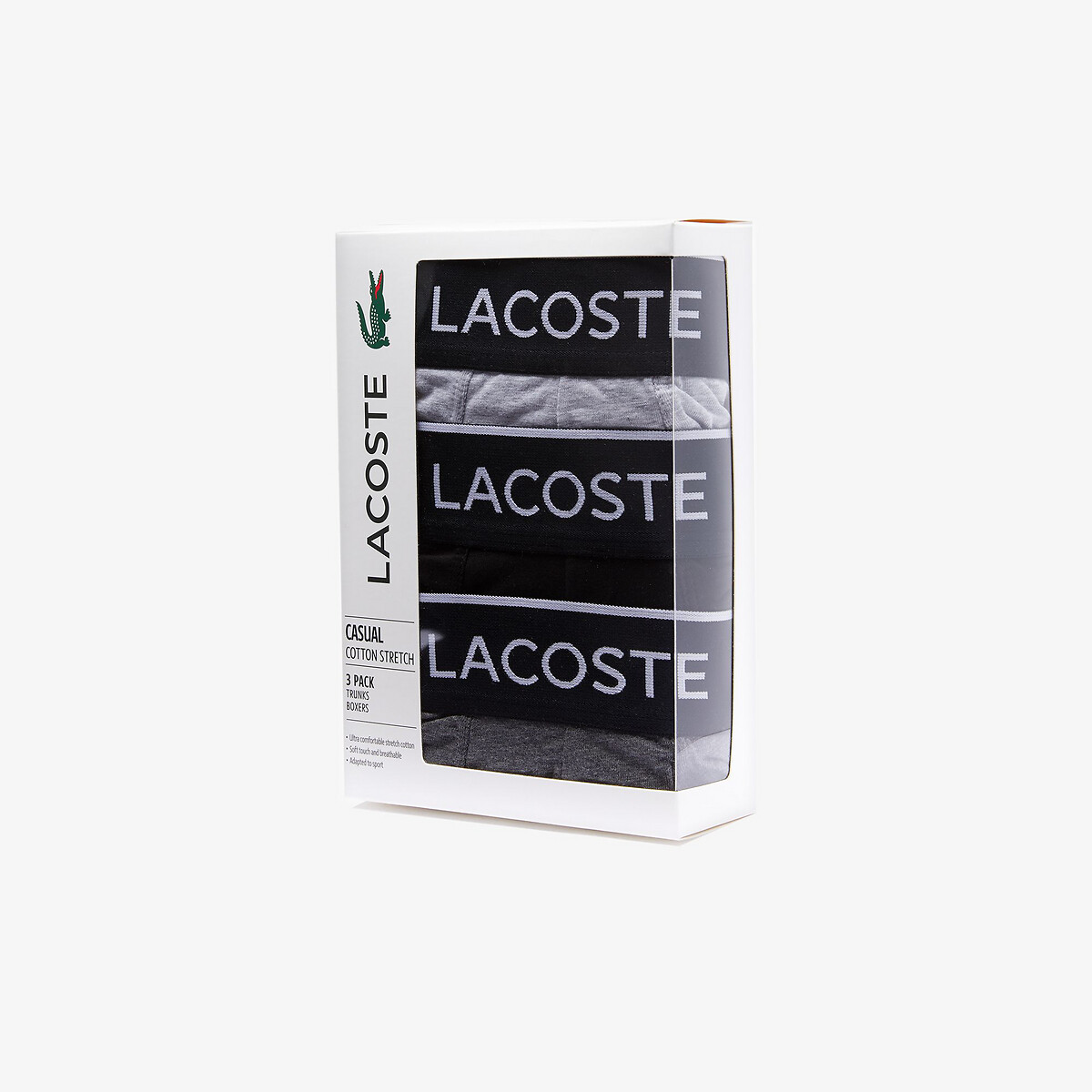 LACOSTE<br>Conjunto de 3 cuecas boxer