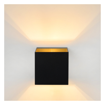 Lucide Devi Wandlamp zwart