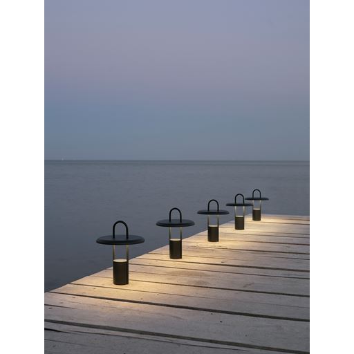 Stelton Pier Portable LED Lampe, Sort