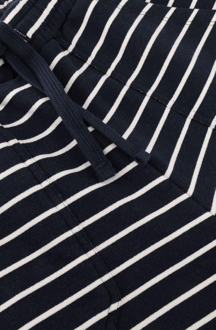 donkerblauwe deblon sports shorts dani striped shorts
