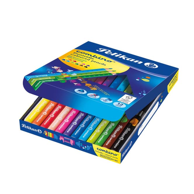 combino® - 12 Buntstifte - Mit Namensfeld