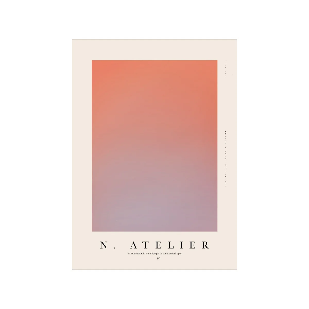 Poster & Frame  Collection plakat, N. atelier 001 - A3