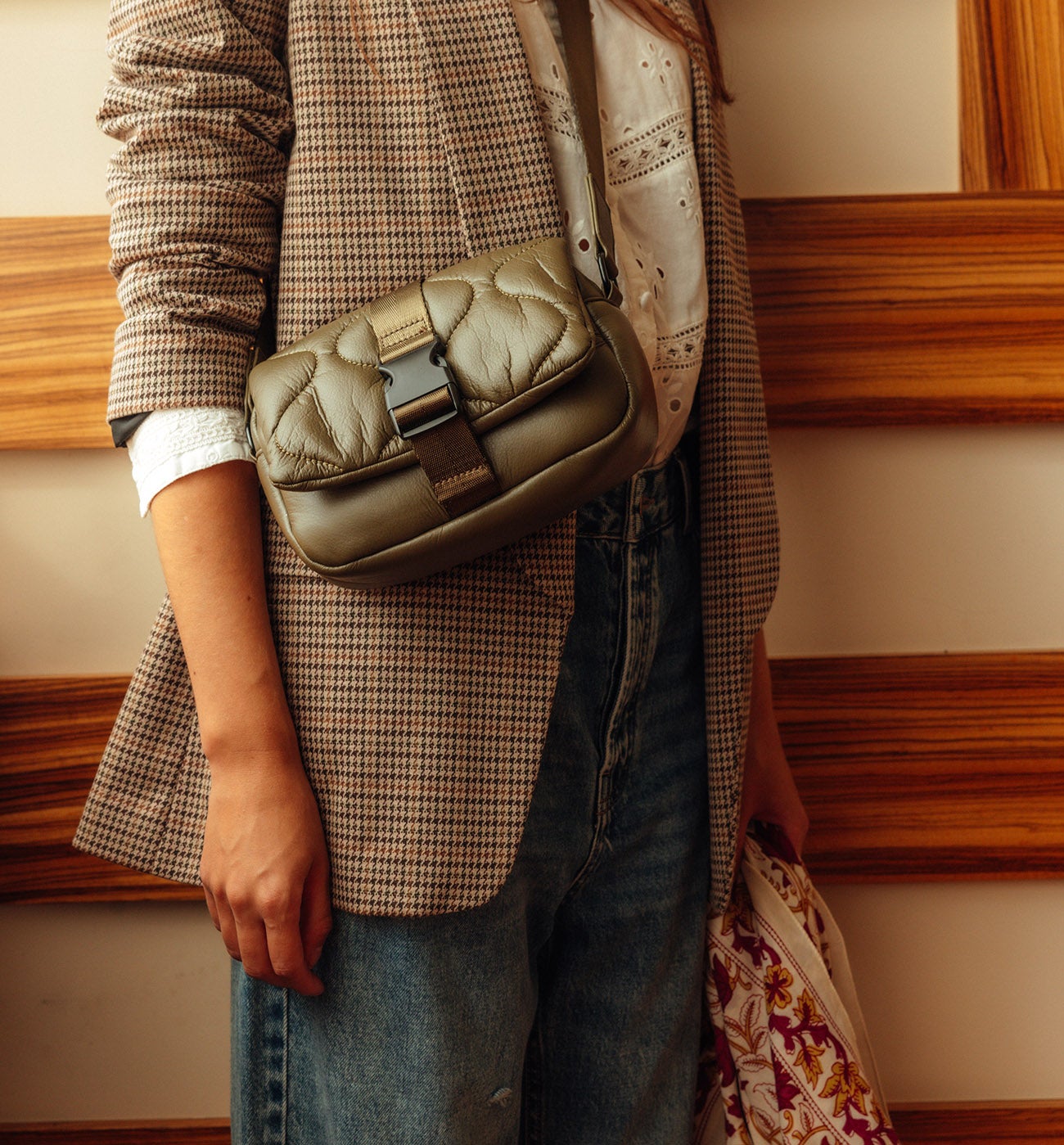 Petit sac à bandoulière Femme - Kaki