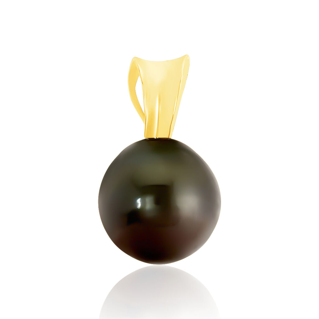 Pendentif Louizon Or Jaune Perle De Culture De Tahiti