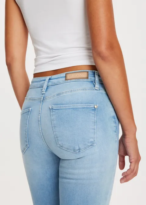 Rose mid rise skinny jeans blauw (BLW.USL)