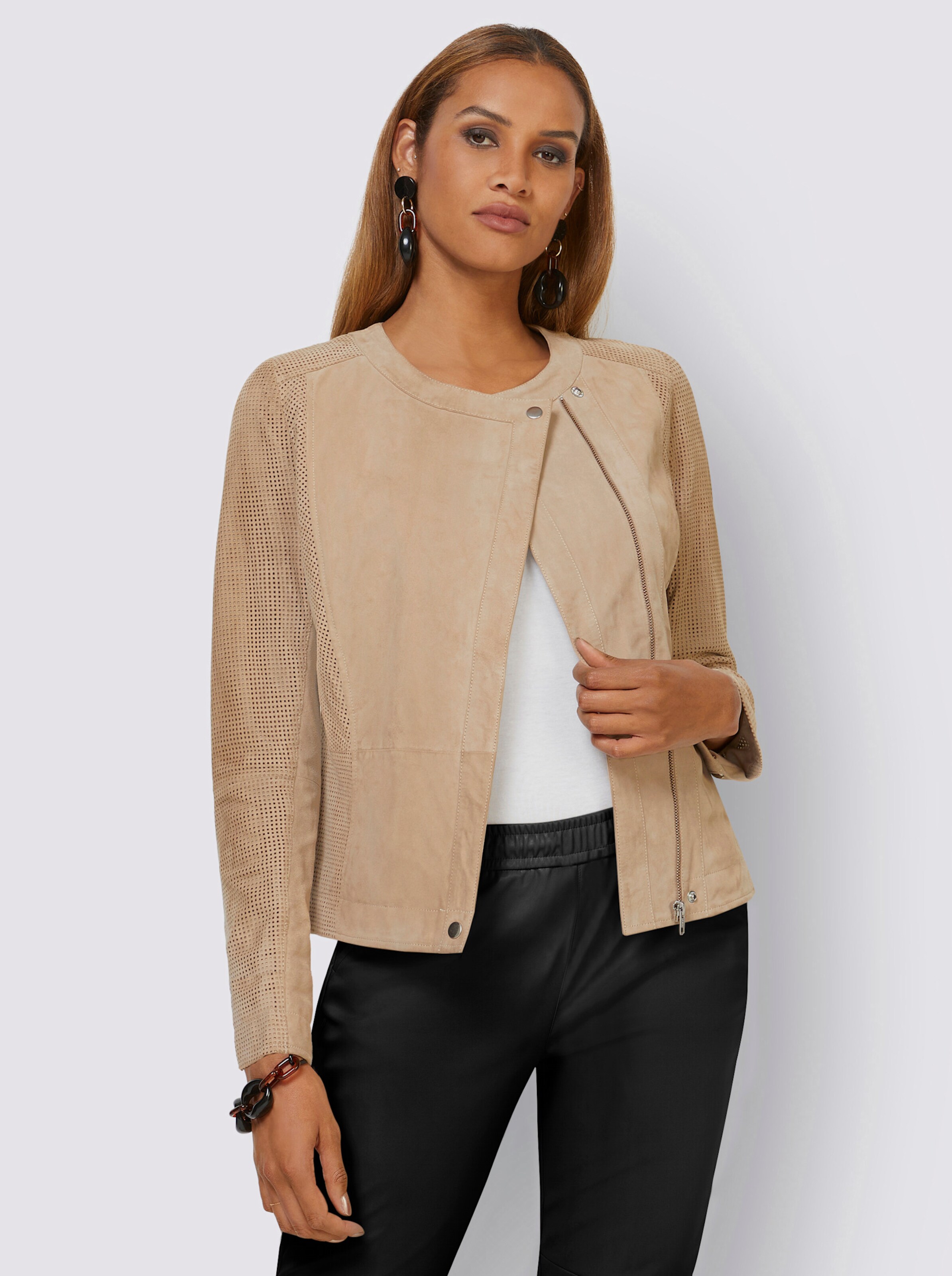 Leder-Blazer