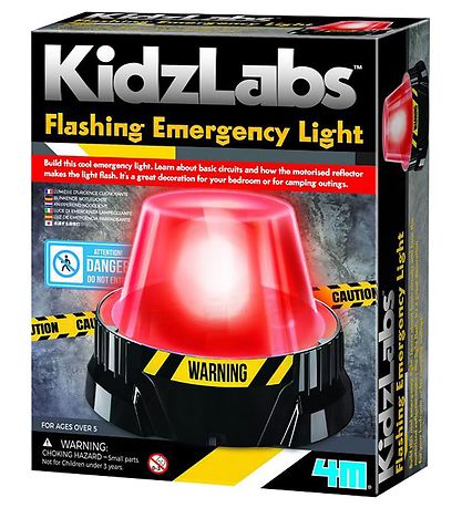4M Katastrofelys- KidzLabs - Blånkende Katastrofe Lys