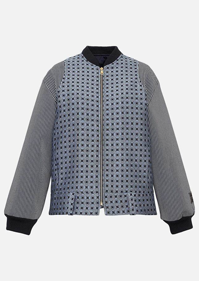 Veste Valeskableue en jacquard