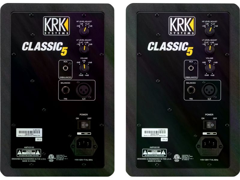 KRK Studiomonitore ROKIT 5 G3 Classic Pack Schwarz Professionelle Zwei-Wege-Studiomonitore