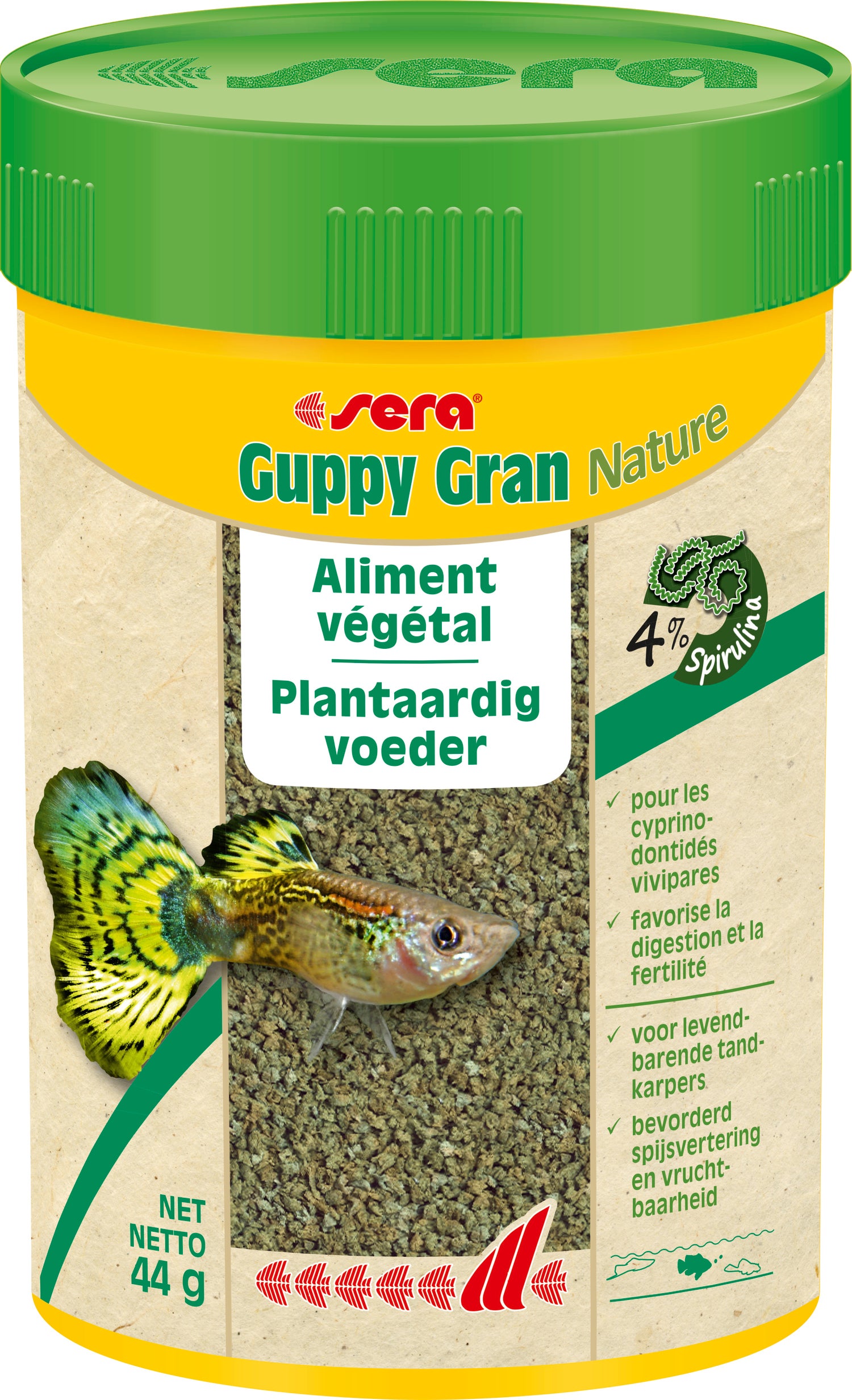 Sera visvoer Guppy Gran Nature 100 ml