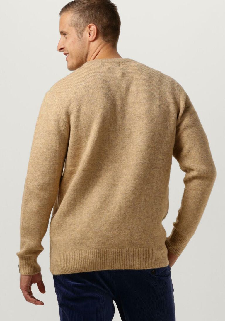 SCOTCH & SODA camel scotch & soda trui regular fit softy-knit melange pull