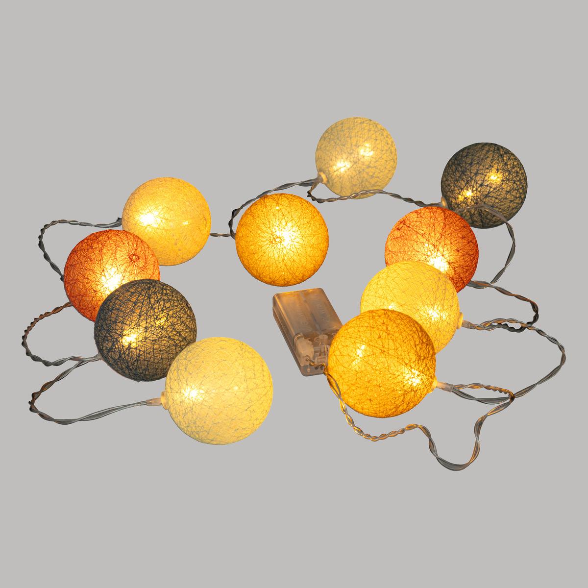 GUIRLANDE LED PILE 10 BOULES OYA D.6CM
