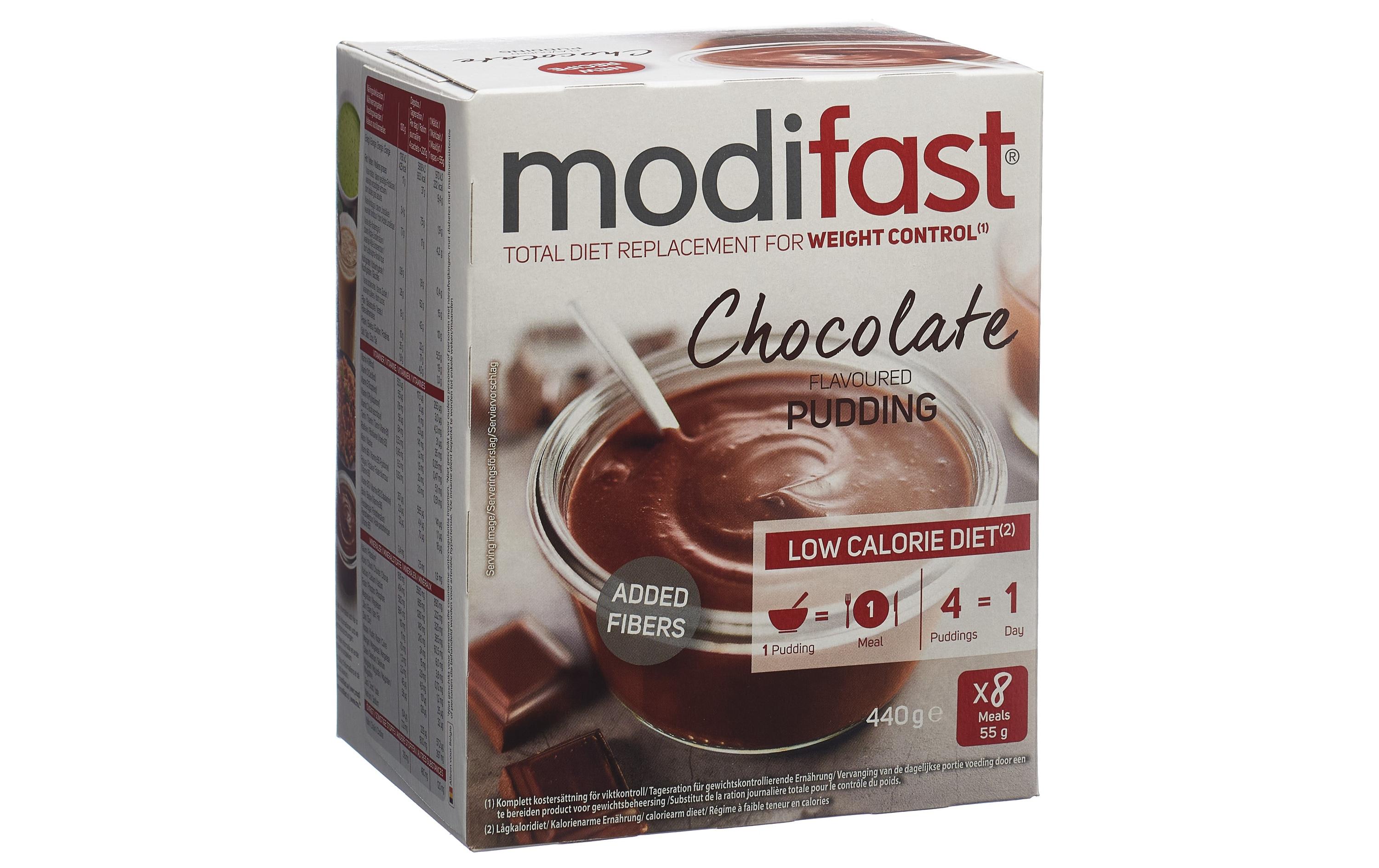 Pulver Pudding Schokolade 8 x 55 gMahlzeitenersatz Schokoladencrème