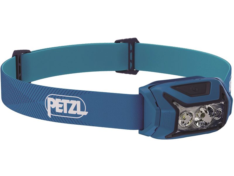 Petzl Stirnlampe Actik Blau, 450 lm Einfach zu bedienende kompakte Stirnlampe
