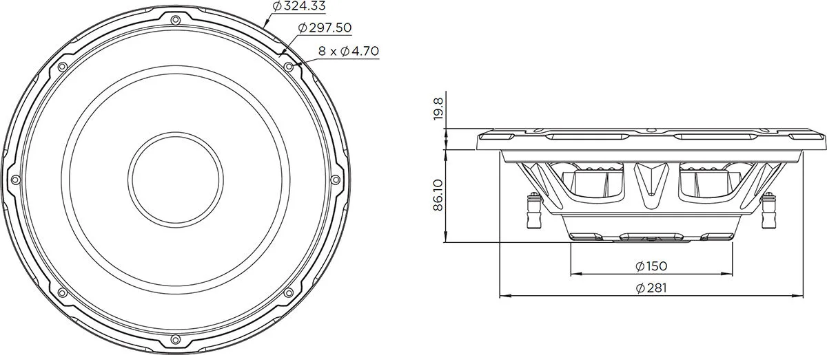 Focal SUB 12 Slim Subwoofers voiture