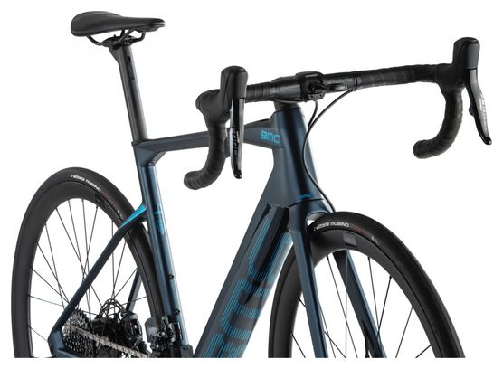 Vélo de Route Électrique BMC Roadmachine AMP One Sram Force eTap AXS 12V 350 Wh 700 mm Bleu Petrol Turquoise