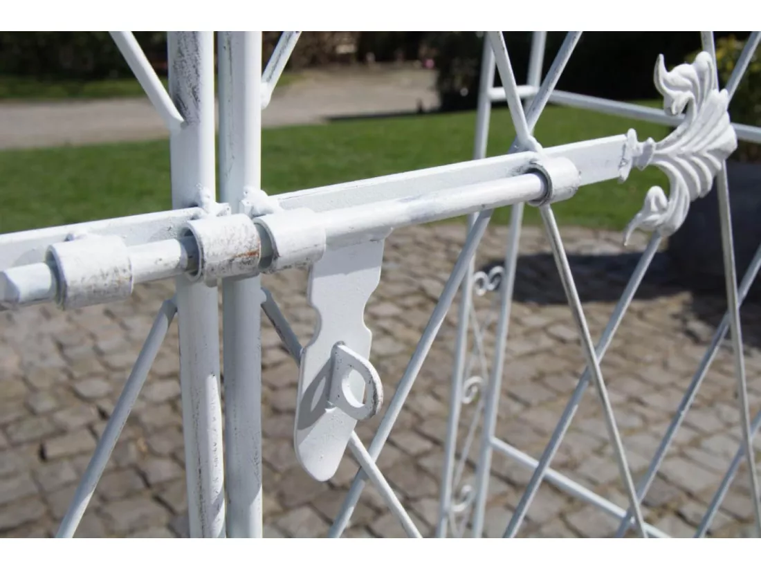 Arche à rosiers - Métal & Métal - Blanc antique - Melissa