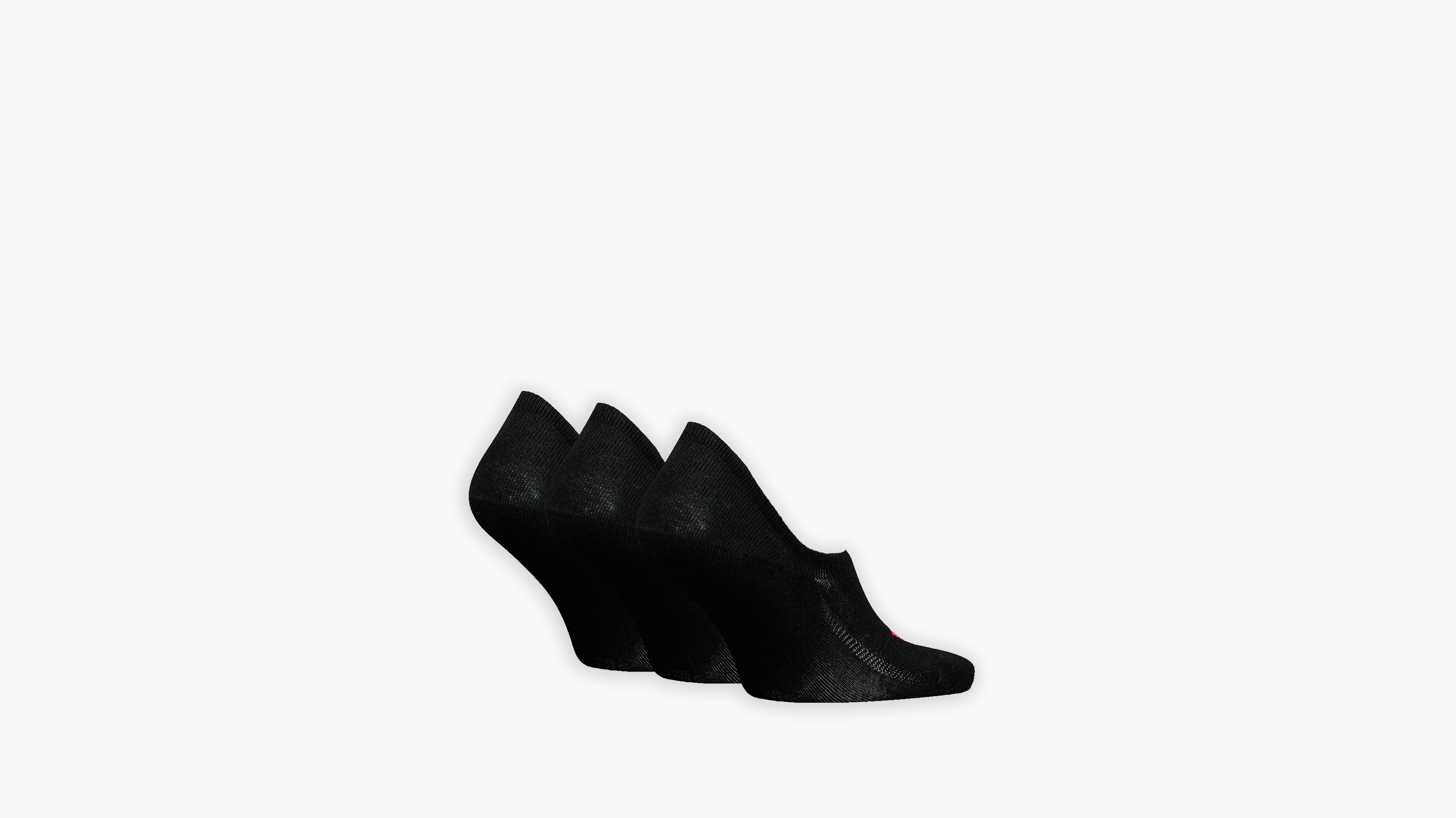 Levi's® Chaussettes hautes en coton recyclé logo Batwing - Lot de 3 - Black - Noir