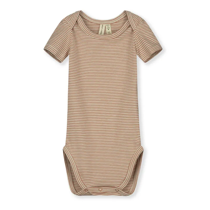 Gray Label Body Rayé Coton Bio | Camel