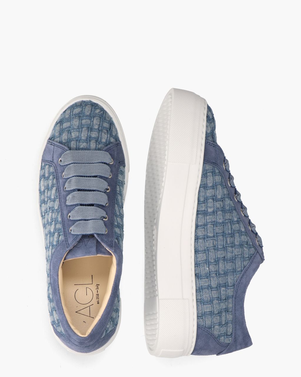 AGL Mollie Jeansblauw Damessneakers