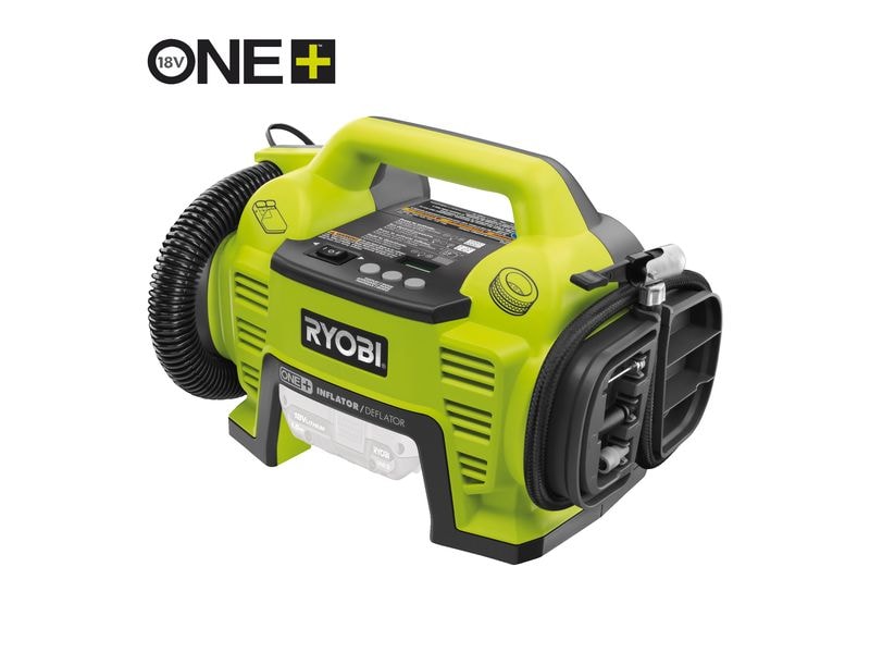 RYOBI Akku-Kompressor R18I-0 Solo, 18 V, 10.3 bar Akkubetriebener Kompressor mit automatischer Abschaltfunktion