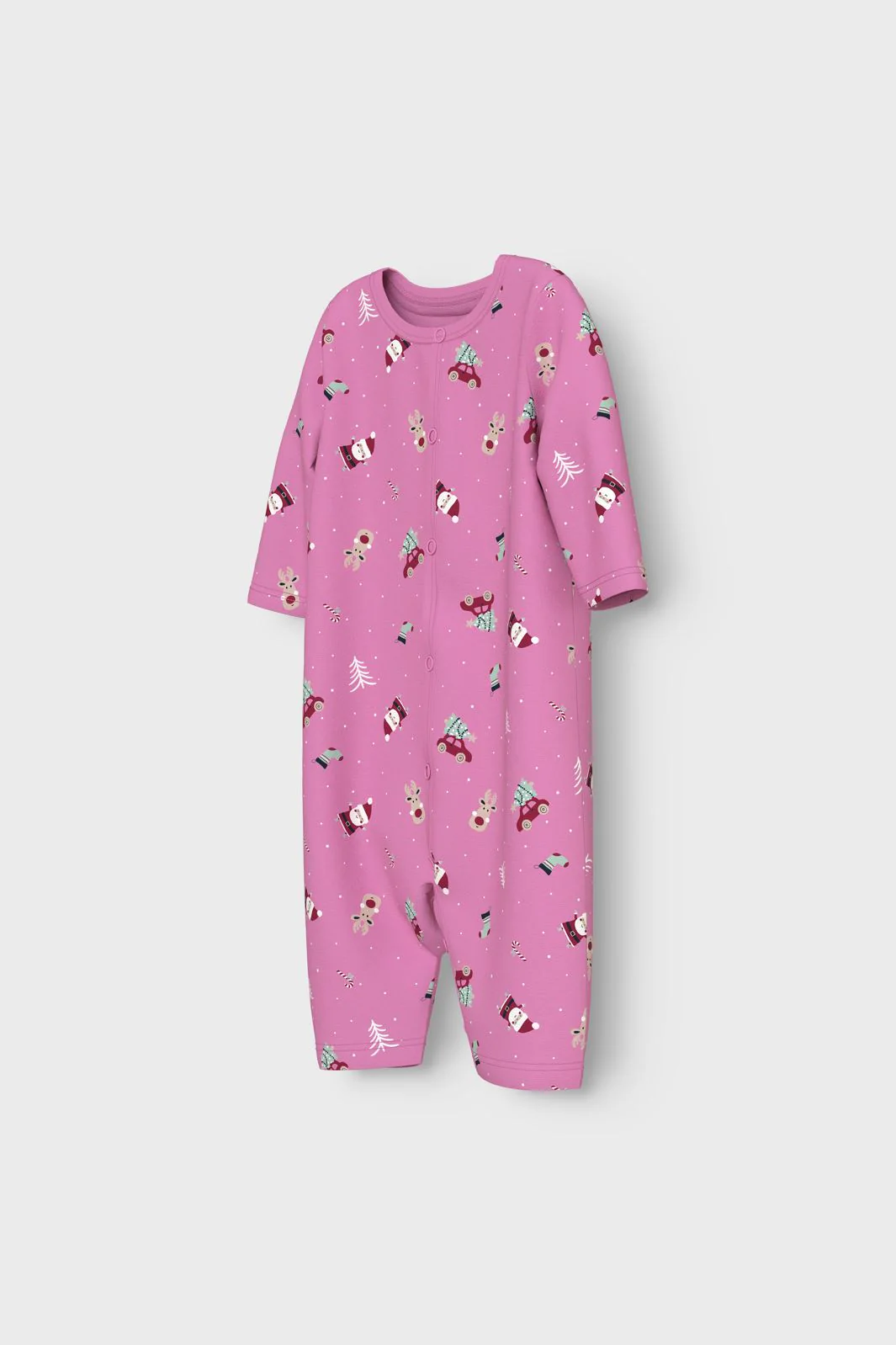 Name It Nbnvismas Ls Nightsuit 4668316 fuchsia pink christmas elements