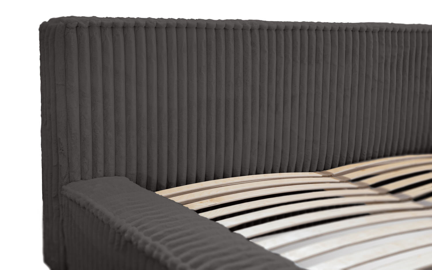 Trae Mobler Melody 160 x 200 cm Gestoffeerd Bed Donkergrijs